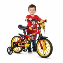 Bicicleta Infantil Masculina Mickey Disney Aro 12 - Nathor Bicicleta Infantil Masculina Mickey Disney Aro 12 - Nathor