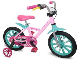 Bicicleta Infantil Menina 4 A 6 Anos Aro 14 First Pro Nathor