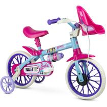 Bicicleta Infantil Menina Aro 12 Barbie Matel