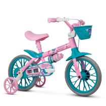 Bicicleta Infantil Menina Aro 12 Bike Charm Nathor Cestinha