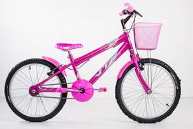 Bicicleta Infantil Menina Aro 20 com acessórios