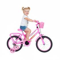 Bicicleta Infantil Menina Brisa Aro 16 C/ Rodinhas - Monark