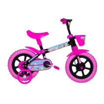 Bicicleta Infantil Menina Roda Treinamento Aro 12 Vicky PP