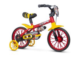Bicicleta Infantil Menino Aro 12 Com Rodinhas Motor X PU Nathor