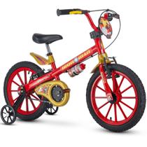 Bicicleta Infantil Menino Aro 16 Homem de Ferro Marvel