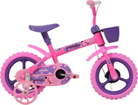 Bicicleta Infantil Meninos e Meninas Aro 12 Freio Tambor e Rodinhas