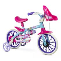 Bicicleta Infantil Nathor Aro 12 Barbie Garrafinha Rodinhas Bicicleta Infantil Nathor Aro 12 Barbie Garrafinha Rodinhas
