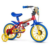 Bicicleta Infantil Nathor Aro 12 Fireman Azul e Vermelho 100010160036 Bicicleta Infantil Nathor Aro 12 Fireman Azul e Vermelho 100010160036