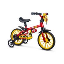Bicicleta Infantil Nathor Aro 12 Mickey com rodinha