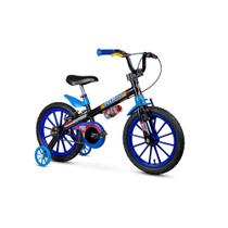 Bicicleta infantil nathor aro 16 tech boys 5 preto/azul
