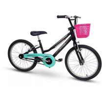 Bicicleta Infantil Nathor Aro 20 Grace Preta Menina Bike