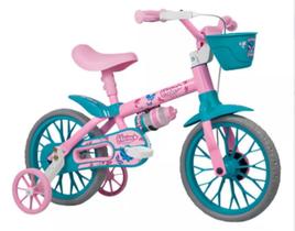 Bicicleta infantil Nathor Charm aro 12 cor rosa COM RODINHAS