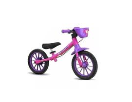 Bicicleta Infantil Nathor Equilíbrio - Balance Bike Rosa - Selim PU