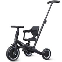 Bicicleta infantil newyoo TR007 com alça de pressão de 1 a 3 anos preta