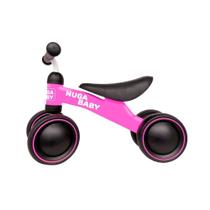 Bicicleta Infantil Nuga Sem Pedal 4 Rodas Rosa Bicicleta Infantil Nuga Sem Pedal 4 Rodas Rosa