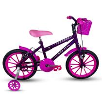 Bicicleta Infantil Passeio Aro 16 Feminina Violeta Bicicleta Infantil Passeio Aro 16 Feminina Violeta