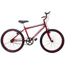 Bicicleta Infantil Passeio Aro 24 Mtb Masculina Vermelho