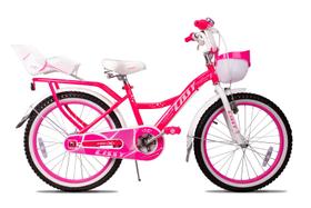Bicicleta infantil pro x cissy aro 20 cesta e cadeirinha