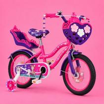 Bicicleta Infantil Roxo Menina Aro 14 Lovers 1 Led Premium Bicicleta Infantil Roxo Menina Aro 14 Lovers 1 Led Premium