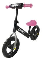 Bicicleta Infantil Sem Pedal Treina Equilibrio Zippy Rosa