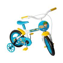 Bicicleta Infantil Styll Baby Aro 12 Clubinho Salva Vidas Branca e Azul