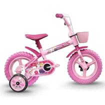 Bicicleta Infantil Track Aro 12 Arco-iris Rosa