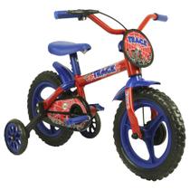 Bicicleta Infantil Track & Bikes Arco Íris, Aro 12, Vermelho e Azul