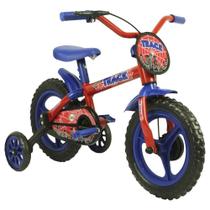 Bicicleta Infantil Track & Bikes Arco Íris, Aro 12, Vermelho e Azul Bicicleta Infantil Track & Bikes Arco Íris, Aro 12, Vermelho e Azul