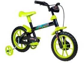 Bicicleta Infantil Verden Bikes Jack - Preta e Verde Limão com Rodinhas