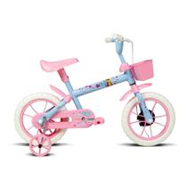 Bicicleta Infantil Verden Paty Aro 12 - Azul Bebe e Rosa