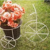 Bicicleta Jardim Suporte Para Vaso De Flor Planta Decoração