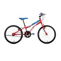Bicicleta Juvenil Trup Aro 20 Houston, Divertida, de Qualidade, Segura, Confortável, Freios V-Brake, Legal, para Viagem, Praia, Sítio - Vermelha