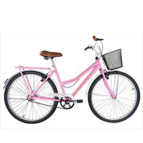 Bicicleta Kls Retro Freio V-Brake Rosa/Branco Bicicleta Kls Retro Freio V-Brake Rosa/Branco