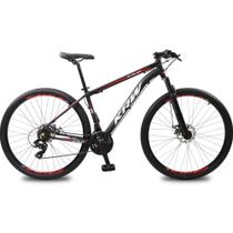 Bicicleta KRW Aro 29 Alumínio 24 Velocidades MTB Câmbio Importado Freio a Disco Suspensão Dianteira X32