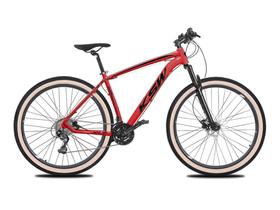 Bicicleta KSW 24V Aro 29 Freio Hidraulico Pneu Faixa Beje