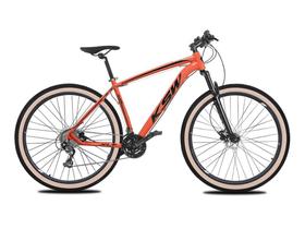 Bicicleta KSW 24V Aro 29 Freio Hidraulico Pneu Faixa Beje