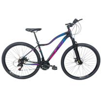 Bicicleta Ksw Aro 29 21v Freio Disco Alumínio Preto / Rosa Bicicleta Ksw Aro 29 21v Freio Disco Alumínio Preto / Rosa