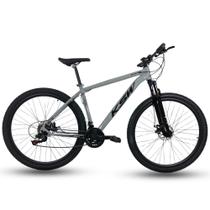 Bicicleta Ksw Aro 29 21v Freio Disco Mtb Alumínio Prata Bicicleta Ksw Aro 29 21v Freio Disco Mtb Alumínio Prata