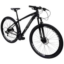 Bicicleta KSW Aro 29 Câmbio Shimano 21 Marchas Freio Disco Mecânico com Suspensão + Led