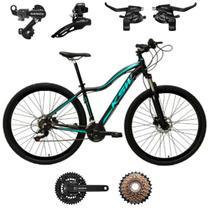 Bicicleta KSW MWZA Feminina ARO 29 24 VELOCIDADES ALUMÍNIO MTB Cubo/Catraca K7 SHIMANO