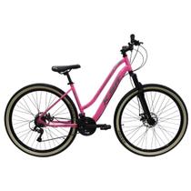 Bicicleta KSW Sunny Feminina em Aluminio Aro 29 Rebaixada Retro 21 Marchas com Freio a Disco