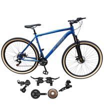 Bicicleta Ksw Xlt Aro 29 21v Cambios Shimano e Trocadores Shimano Pedivela Catraca Shimano.