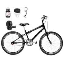 Bicicleta Masculina Aro 24 Aero + Kit Passeio e Acelerador
