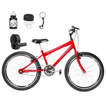 Bicicleta Masculina Aro 24 Aero + Kit Passeio e Acelerador - FlexBikes