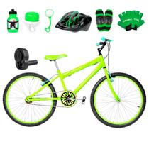 Bicicleta Masculina Aro 24 Alumínio Colorido + Kit Premium