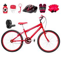 Bicicleta Masculina Aro 24 Alumínio Colorido + Kit Premium