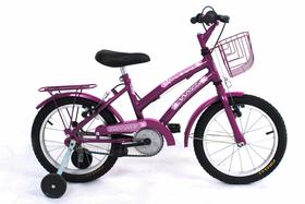 Bicicleta Menina Infantil Aro 16 Completa C/ Cesta Feminina
