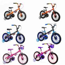 Bicicleta Menino Menina Nathor Bike Infantil 5 a 8 Anos Aro 16