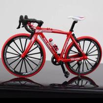 Bicicleta Miniatura Sport Red Escala 1:10 Bike Decoração