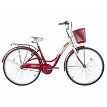 Bicicleta Mobele Mimi Aro 26 Retro Vermelha